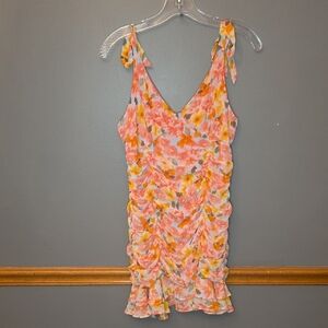 Lily Rose Pink and Orange Floral Dress